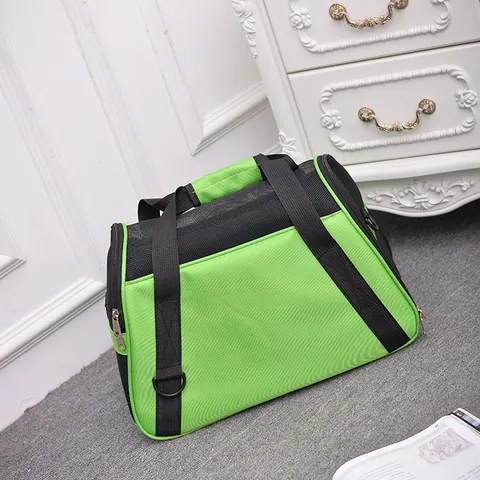 Portable Breathable Pet Carrier Bag For Small Dogs Cats Mesh Travel Handbag Adjustable Shoulder Strap Wear-Resistant Nylon Puppy Carrier