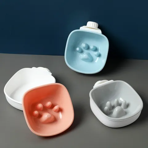 Haustier Käfignapf Zum Aufhängen Slow Feeder Anti-Schling Hundenapf Katzennapf Für Kleine Mittlere Hunde Kunststoffnapf