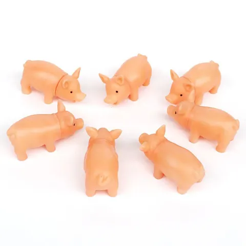 Funny Squeaky Pig Dog Toy Durable Vinyl Screaming Pig Pet Interactive Training Toy Relief For Small Medium Dogs