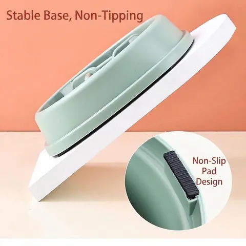 Pet Slow Feeder Bowl For Dogs And Cats Anti-Gulping Dog Bowl Non-Slip Plastic Pet Food Water Bowl Maze Design Healthy Eating