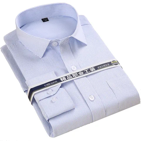 Herren Business Casual Kurzarmhemd Einfarbig Professionelle Büro Arbeitskleidung Polyester Baumwolle Köperhemd Für Männer