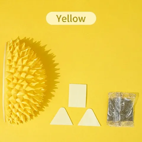 Cat Self Groomer Wall Corner Massage Comb Durian Shaped Pet Toy For Indoor Cats Cactus Style Self Grooming Rubbing Brush With Catnip