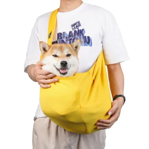 Breathable Polyester Pet Sling Carrier Large Capacity Foldable Portable Travel Bag For Cats Small Dogs Outdoor Carrying