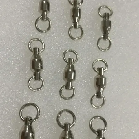Stainless Steel Universal Swivel Ring For Parrot Leg Ring Chain Connector Welding Bearing Double Loop Bird Accessories