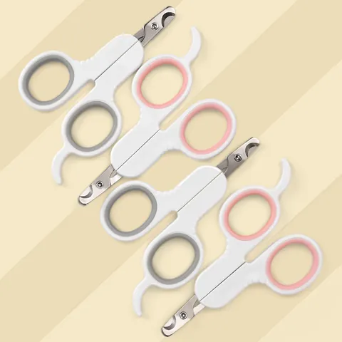 Professional Pet Nail Clippers Stainless Steel Cat Grooming Scissors Ergonomic Handle Claw Trimmer For Small Animals Tool