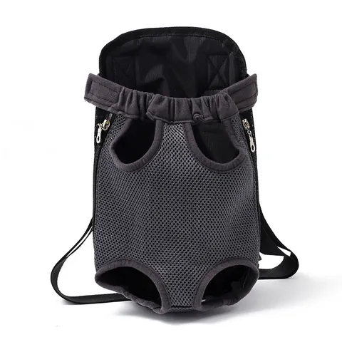 Portable Pet Carrier Backpack Breathable Mesh Canvas Front Dog Carrier Bag With Adjustable Straps For Small Dogs Cats Travel Walking