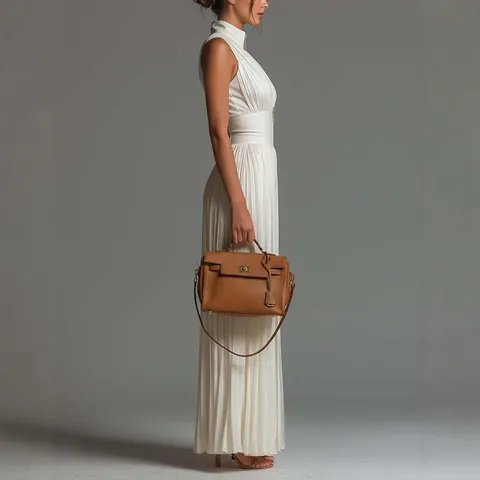Women Sexy Pleated Halter Jumpsuit Deep V Neck High Waist Wide Leg Long Pant Sleeveless Front Zip One Piece Jumpsuit Clubwear