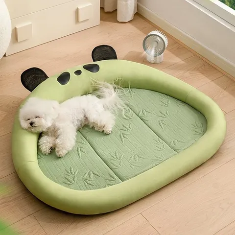 Zomer Huisdier Koelbed Panda Stijl Ademend Hond Kat Sofa Bed Mat Voor Kleine Middelgrote Honden Comfortabel Ijszijde Huisdiernest