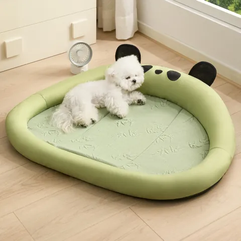 Zomer Huisdier Koelbed Panda Stijl Ademend Hond Kat Sofa Bed Mat Voor Kleine Middelgrote Honden Comfortabel Ijszijde Huisdiernest