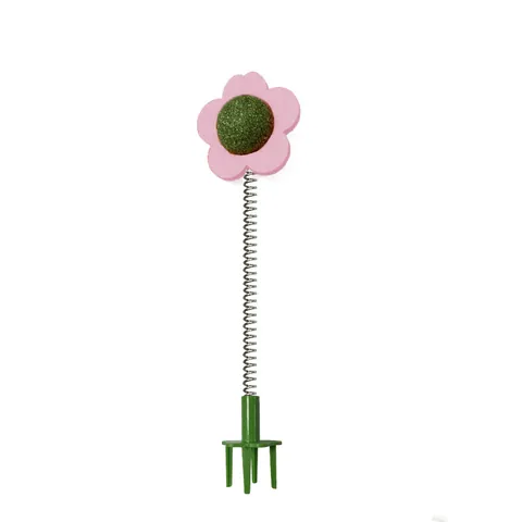 Interactive Catnip Ball Swivel Toy Feather Wand Cat Scratchboard Spring Teaser For Indoor Cats Grinding Teeth Relief