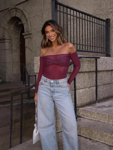 Sexy See-Through Mesh Crop Top Long Sleeve Sequin Twist Knot Top Off-The-Shoulder Slim Fit Party Blouse For Women