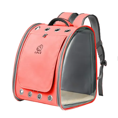 Foldable Panoramic Pet Carrier Backpack Breathable Transparent PVC Cat Dog Outdoor Travel Bag For Small Animals