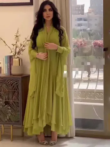 Elegant Women Jumpsuit Set Long Sleeve Shawl And Jumpsuit Two Piece Set Pleated Polyester Solid Color Vacation Outfit Set
