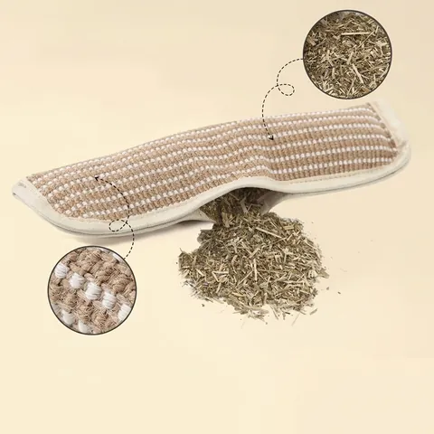 Natural Sisal Catnip Cat Toy Scratching Post Durable Woven Kitten Grinding Teeth Bite Resistant Pillow Toy For Indoor Cats Play
