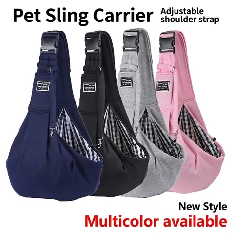 Bolso Bandolera Ajustable para Mascotas Transpirable para Perros Pequeños Gatos Viaje Aire Libre Portátil Plegable de Poliéster