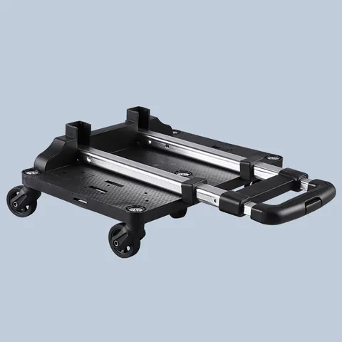 Foldable Pet Carrier Trolley Base With Universal Wheels Portable Detachable Metal Telescopic Handle For Pet Backpack Travel