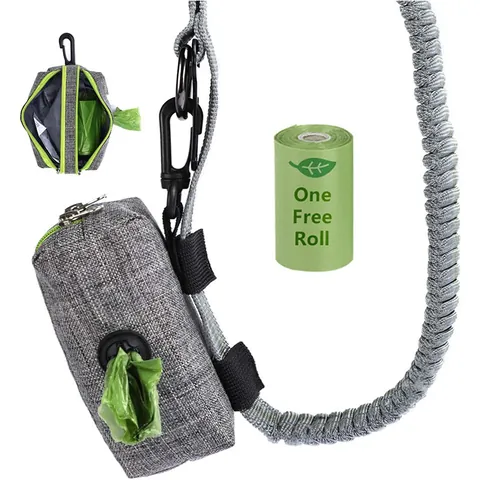 Portable Pet Waste Bag Dispenser Dog Poop Bag Holder Oxford Cloth Trash Bag Storage Carrier With Hook Hook For Outdoor Walking