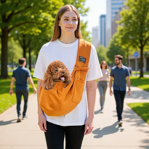 Tragbare Haustier-Tragetasche Für Katzen Kleine Hunde Faltbar Atmungsaktiv Polyester Freisprecheinrichtung Schultertasche Für Reisen