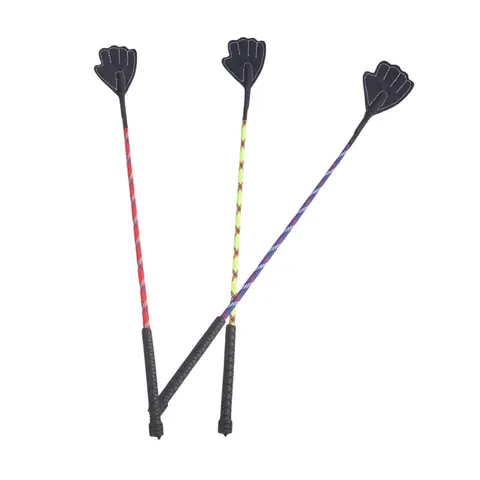 Hand Shape Pet Training Paddle Heart Shaped Dog Cat Behavior Correction Tool Soft PU Leather Head Flexible Training Whip Pet Supplies