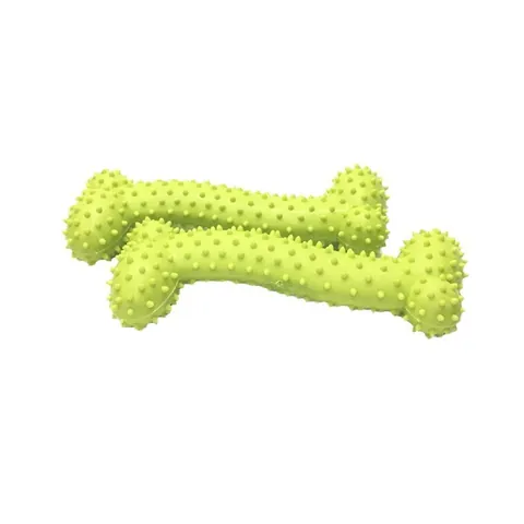 Z-Shaped Spiked Dog Molar Toy TPR Eco-Friendly Bite-Resistant Teeth Cleaning Training Bone Toy For Dogs Pet Supplies
