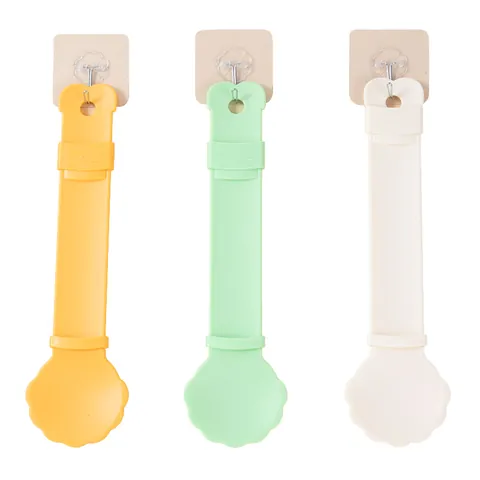 Presse-Friandises pour Chats Cuillère d'Alimentation en Plastique Outil de Distribution de Nourriture Presse Coulissante en Forme de Pétale