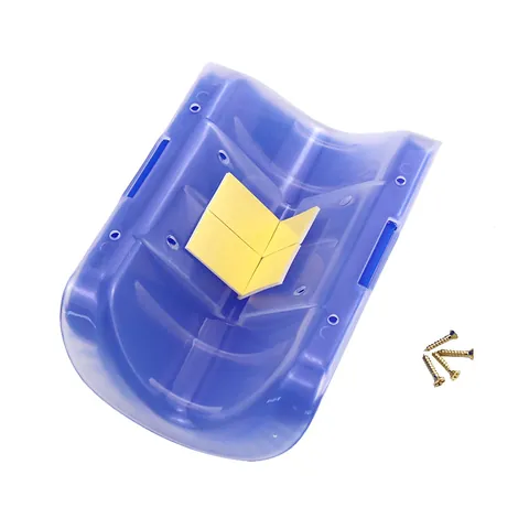 Toelettatore Automatico per Gatti da Parete Spazzola Massaggiante ad Angolo in Plastica per la Rimozione dei Peli