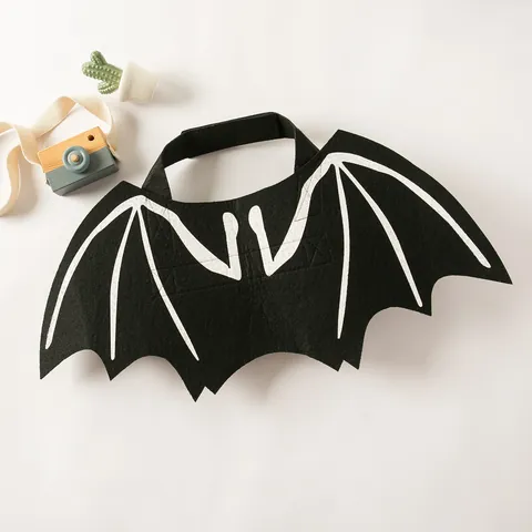 Halloween Pet Bat Wings Costume Funny Black Polyester Transformation Outfit For Dogs And Cats Small Medium Large Animal Party Dress Up