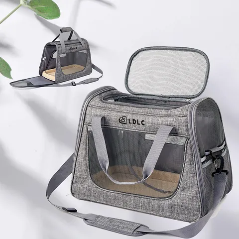 LDLC Portable Pet Carrier Bag For Cats Dogs Foldable Travel Bag With Breathable Mesh Shoulder Bag For Vehicle Use
