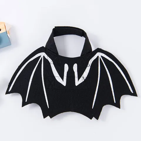 Halloween Pet Bat Wings Costume Funny Black Polyester Transformation Outfit For Dogs And Cats Small Medium Large Animal Party Dress Up