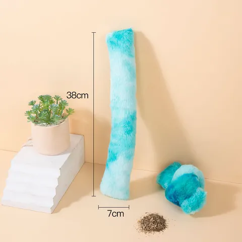 Katten Pluche Kussen Speelgoed Met Kattenkruid Kraakpapier Gebitsreiniging Kauwspeelgoed Voor Katten Kittens Regenboog Gradiënt