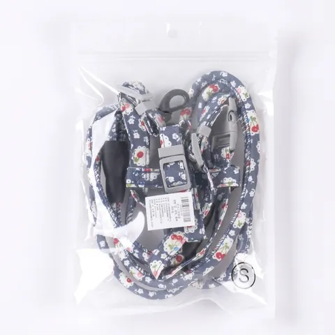 Ensemble Harnais Et Laisse Pour Animaux De Style Japonais Floral Pour Petits Chiens Et Chats Réglable En Forme De H