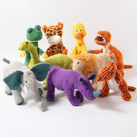 Giocattolo Sonoro per Cani in Pile di Ananas Morbido Peluche a Forma di Animale Giocattolo Interattivo per Animali Domestici per Cani di Piccola Taglia Cuccioli