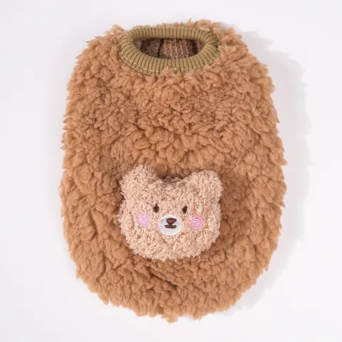 Winter Haustier Hund Katze Warm Wattierte Weste Cartoon Tier Fleece Kleidung Für Kleine Welpen Kätzchen Weiche Verdickte Haustier Oberbekleidung