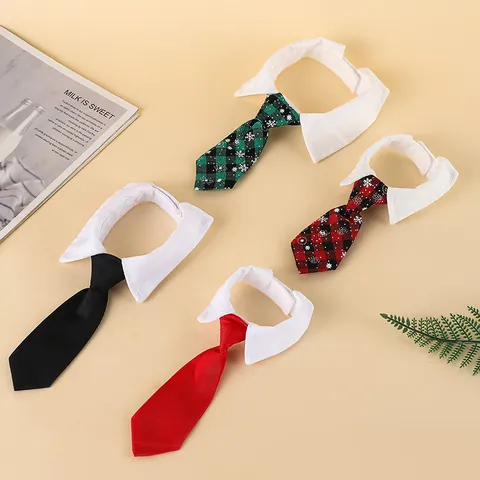 Adjustable Pet Tie Shirt Collar For Dogs Cats Tuxedo Bow Tie Formal Wedding Neckwear Costume Accessory For Small Pets