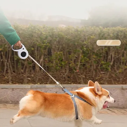 Automatic Retractable Dog Leash Cat Traction Rope with Ergonomic Handle U-Shaped Outlet Tangle Free Pet Leash for Dogs Cats