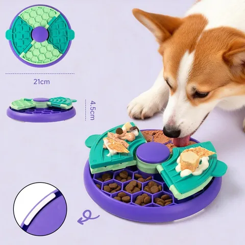 Haustier Puzzle Langsamfresser Hund Interaktives Spielzeug Für Anti-Würgen Training Multi-Zonen Futterversteck Spiel PP Kunststoff Futternapf