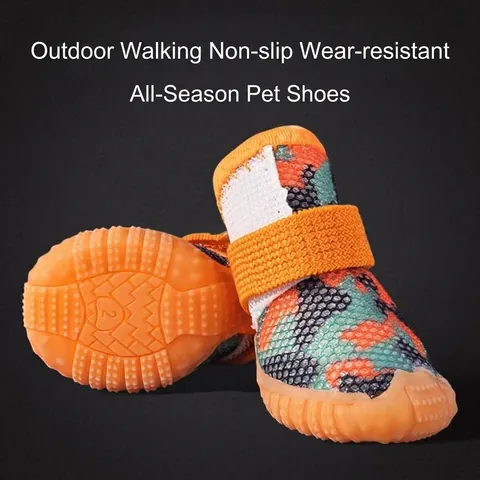 Zapatos Antideslizantes E Impermeables Para Perros Pequeños Botas Cálidas De Invierno Para Mascotas Zapatos Para Caminar Al Aire Libre