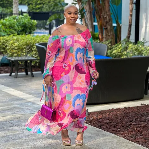 Women Plus Size Sexy Off Shoulder Maxi Dress Floral Leopard Print Long Sleeve Slim Fit Casual Party Vacation Dress