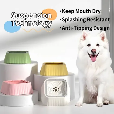 Huisdier Drijvende Waterbak Spatwaterdicht Geen Natte Mond Honden Katten Drinkdispenser PP Materiaal Anti Kantelen