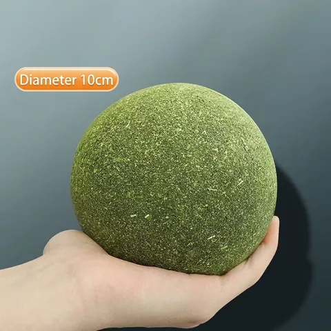 Natürliches Komprimiertes Katzenminze Ball Spielzeug Riesen 10cm Katzenminze Ball Für Katzen Zahnreinigung Igel Kürbis Form Kätzchen Interaktives Spielzeug