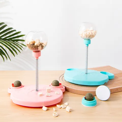 Balle de Fuite de Nourriture Oscillante Puzzle Interactif pour Animaux Jouet Chien Chat Distributeur de Friandises pour l'Ennui