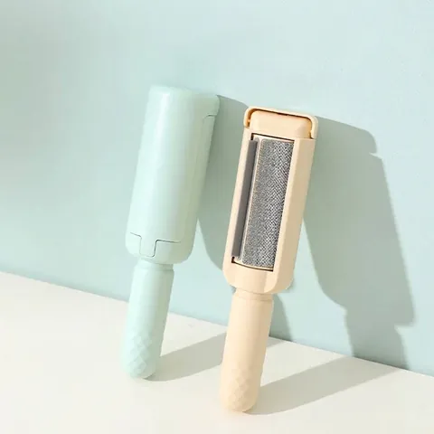 Cepillo de Depilación de Mascotas Electrostático Portátil Rodillo Quitapelusas Manual para Ropa Cama Sofá Herramienta de Limpieza de Pelo