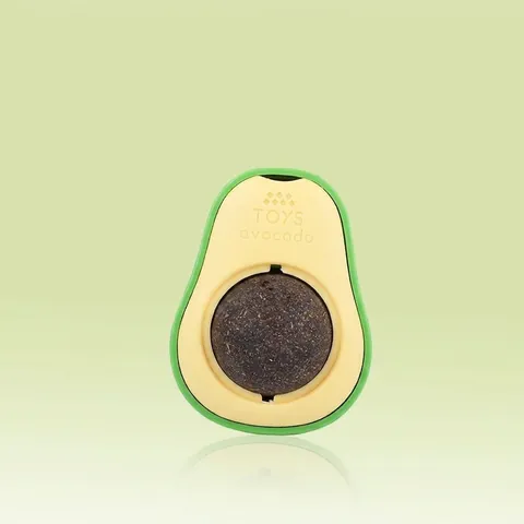 Natürlicher Avocado Katzenminze Ball Spielzeug für Katzen Zahnreinigung Essbare Galle Frucht Lolli Haustier Kauspielzeug