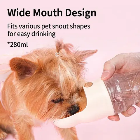 Draagbare Drinkfles Voor Huisdieren Ijsvormige Reisfles Voor Honden En Katten Lekvrije Outdoor Drinkdispenser