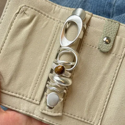 Französischer Stil Funkelnder Zirkonia Welle Doppellagiger Offener Ring Für Damen Eleganter Verstellbarer Zeigefingerring Schmuck