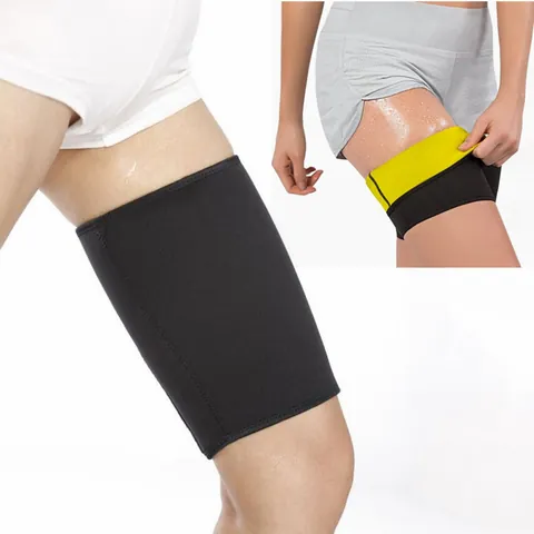 Neoprene Sweat Leg Trimmers Thigh Calf Support Sleeves Weight Loss Compression Wraps For Fitness Yoga Workout Running