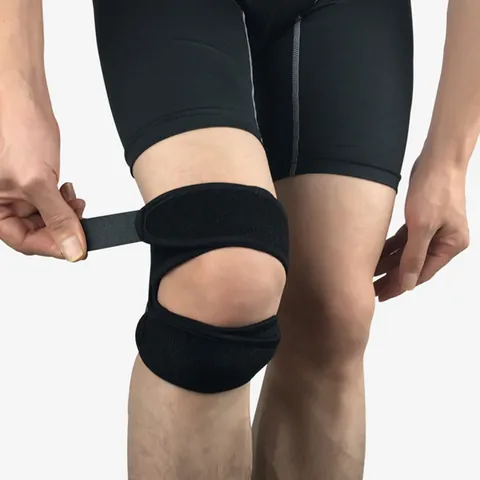 Adjustable Patellar Tendon Support Strap Sports Knee Brace Compression Belt For Running Hiking Basketball Cycling Fitness Unisex Gym Gear
