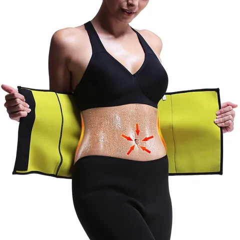 Women Neoprene Sweat Waist Trainer Belt For Fitness Sports Workout Slimming Waist Cincher Velcro Body Shaper Underwear