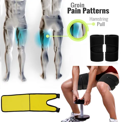 Bandes de Cuisse en Néoprène Réglables Effet Sauna pour Femmes Perte de Poids Musculation Leg Shaper Minceur Support Musculaire