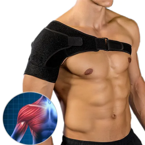 Adjustable Sports Shoulder Support Brace Neoprene Compression Sleeve For Men Women Fixed Rotator Cuff Pain Relief Protector